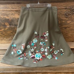 Oilily embroidered wool skirt